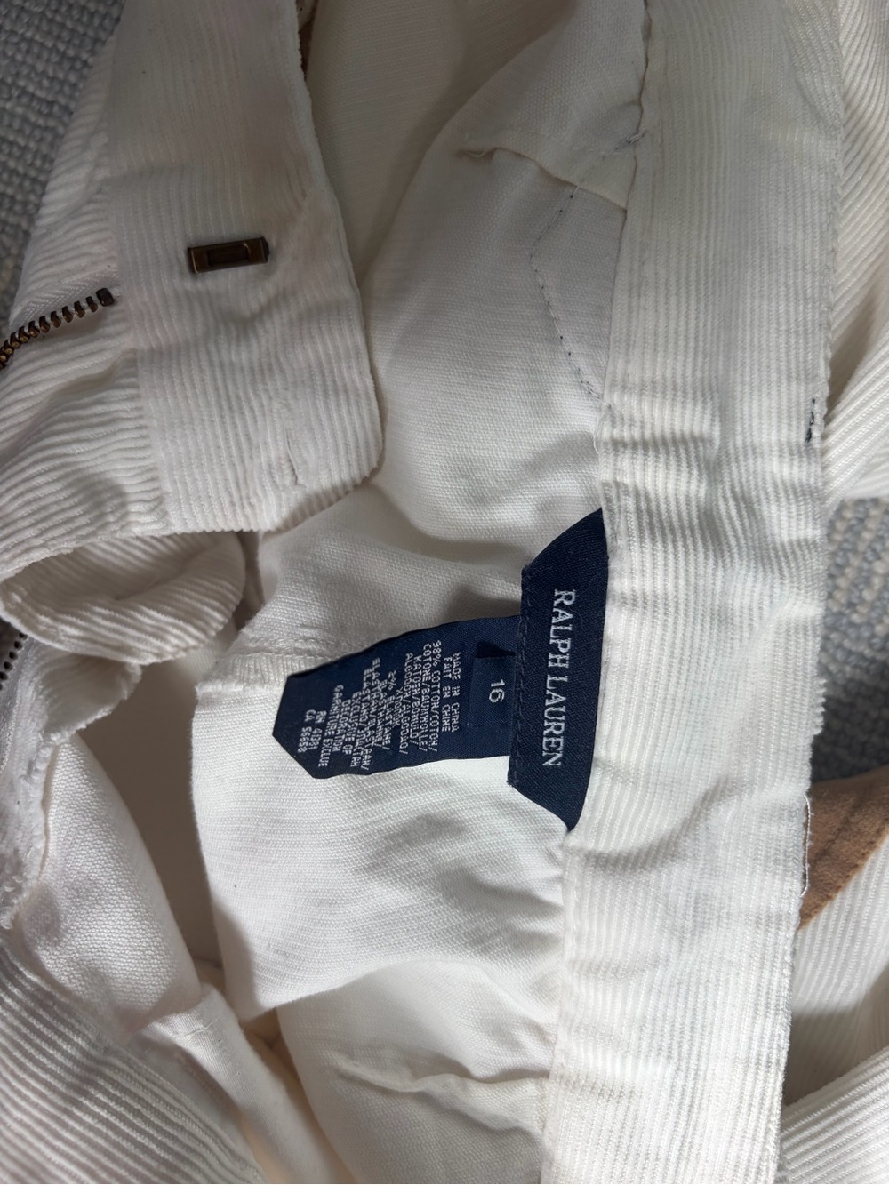 Ralph Lauren Cream pants Skirt with Branded Waist Label